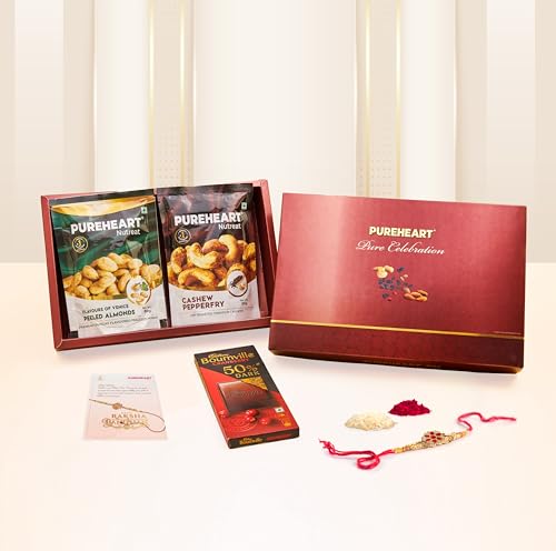 PUREHEART Rakhi Gift Hamper Dry Fruits Gift for Rakh